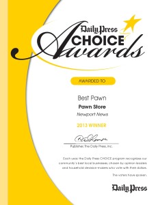 Best Pawn Award Winner Newport News